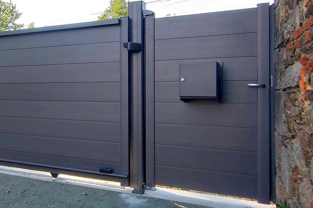 Portillon alu gamme Optimo modèle Phénix - RAL2900