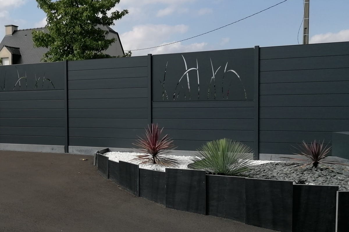 Clôture alu gamme Optimo modèle Phénix - RAL7016