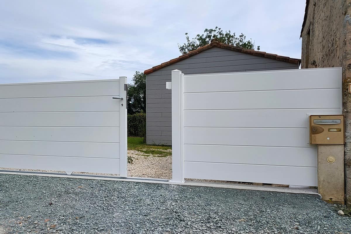 Clôture alu gamme Optimo modèle Phénix - RAL9016