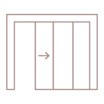 Picto porte de garage coulissante