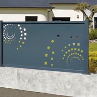 Panneau découpe laser Spirale