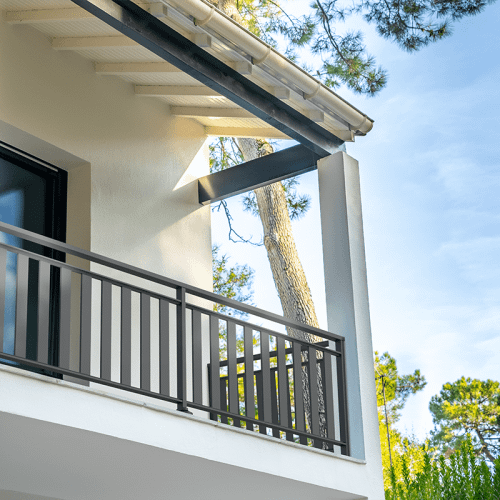 garde-corps-alu-signature-cambria-80-ral-2900-1 Garde-corps alu gamme Signature modèle Cambria 80 - RAL 2900