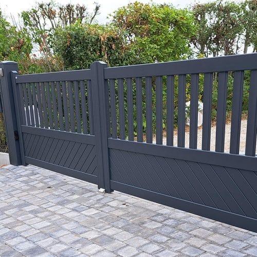 portail-battant-alu-classic-aragon-ral-7016-3 Portail battant alu gamme Classic modèle Aragon - RAL7016