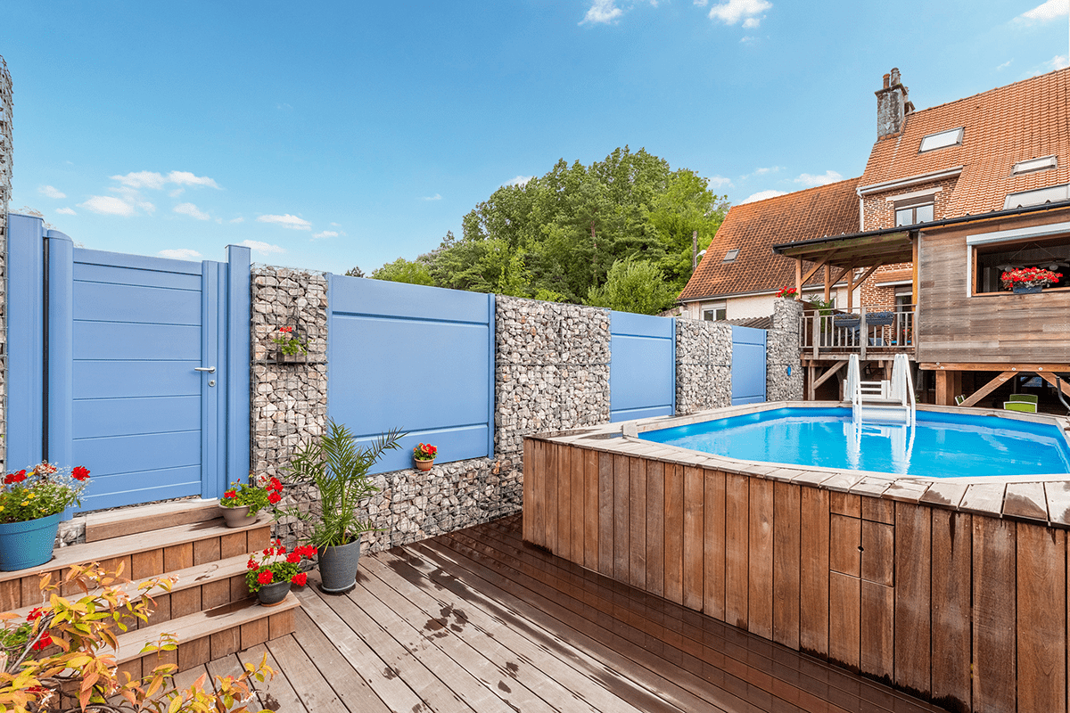 Portillon Signature Origin lames 255 RAL 5014