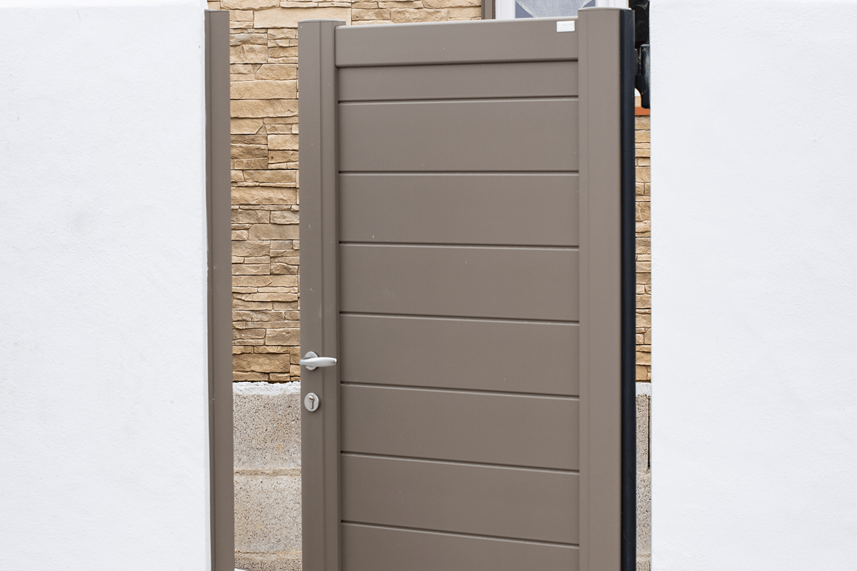 Portillon Signature Origin lames 255 RAL 7006