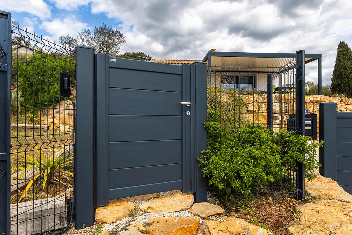 Portillon Signature Origin lames 255 RAL 7016