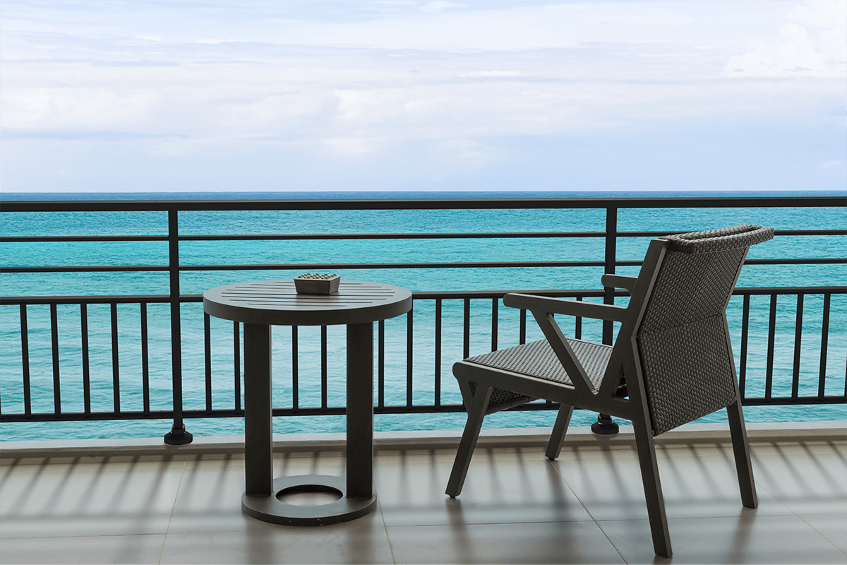 Garde-corps alu gamme Signature modèle Cambria 25 - RAL 2100