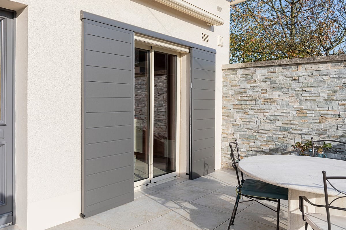 Volets coulissants gamme Élégance modèle Diamant - RAL2900