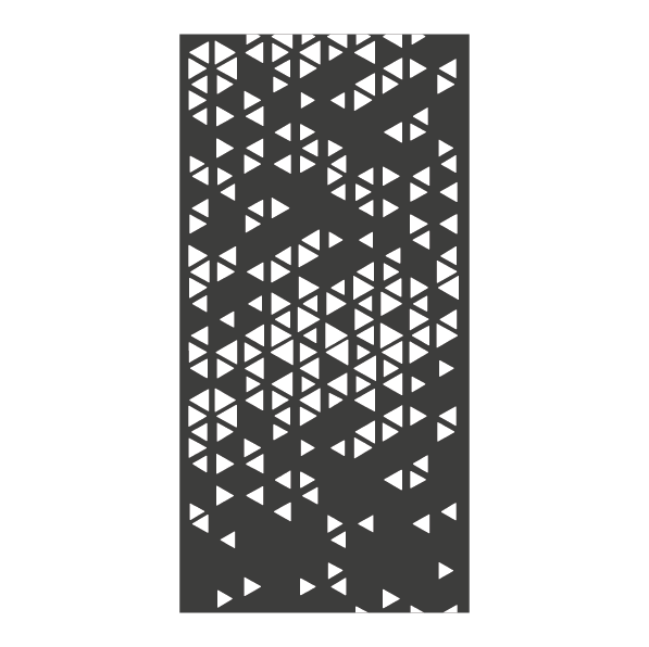 Tôle perforée décor prisme vertical