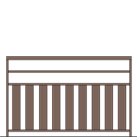 Garde-corps Cambria 80 1 lisse