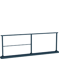 Main courante sur poteaux